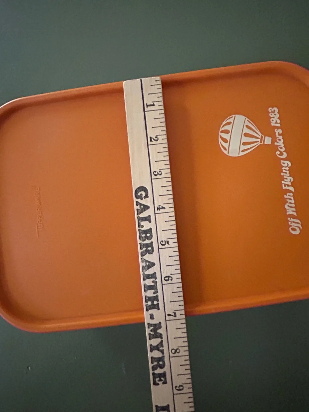VTG Off With Flying Colors 1983 Tupperware Storage Container Collectors Item